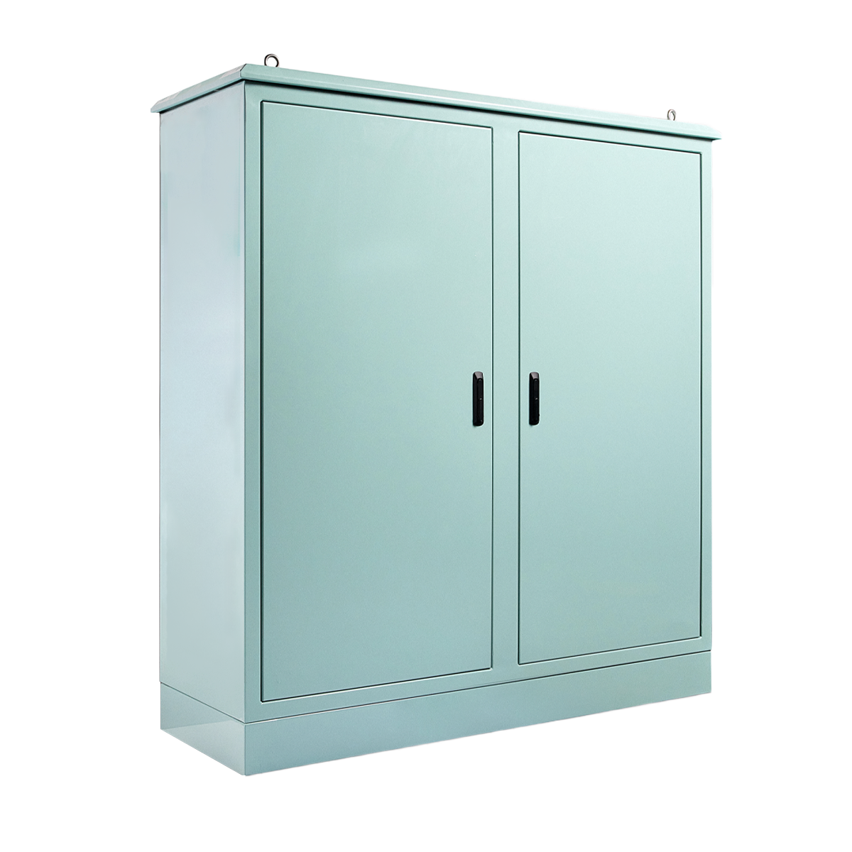 Double Bay Field Cabinet 2 x 18RU (36RU) 1075H x 1500W x 800D IP66 Smoke Blue, Non-Ventilated — IP Enclosures