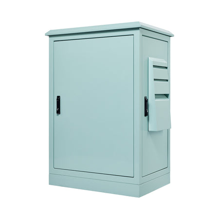 18RU Field Cabinet 1075H x 900W x 620D Fitted with 0.35kW Air Conditioner — TRO Assemblies