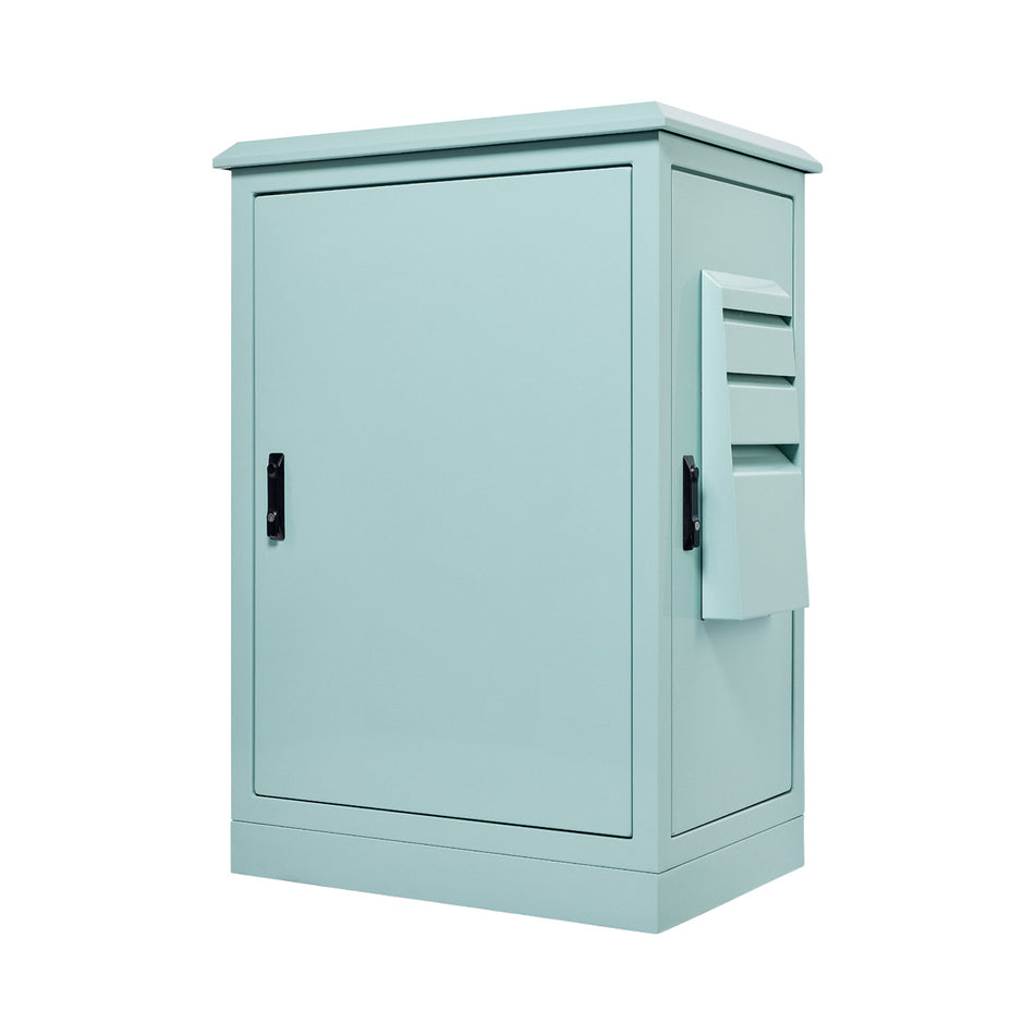 18RU Field Cabinet 1075H x 900W x 620D Fitted with 0.35kW Air Conditioner — TRO Assemblies