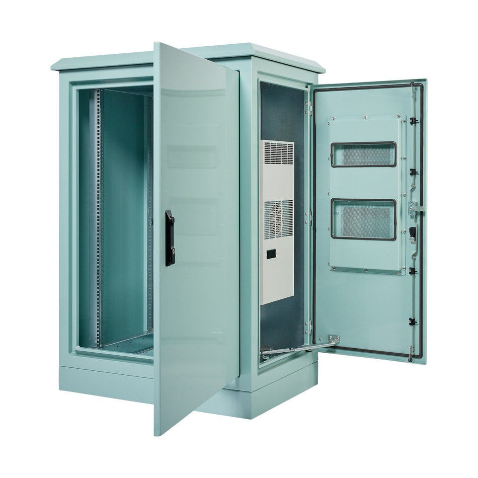 30RU Field Cabinet 1675H x 900W x 800D Fitted with 1.45kW Air Conditioner