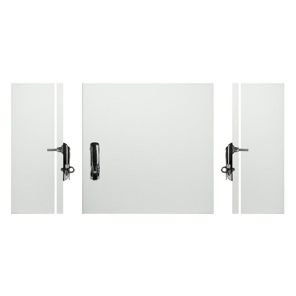 Electrical Enclosure with Padlockable Handle 300H x 300W x 150D IP65 Grey — TRO Assemblies