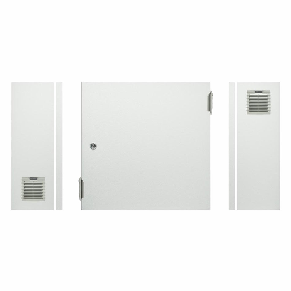 Electrical Enclosure with Vents 300H x 300W x 200D IP54 Grey — TRO Assemblies