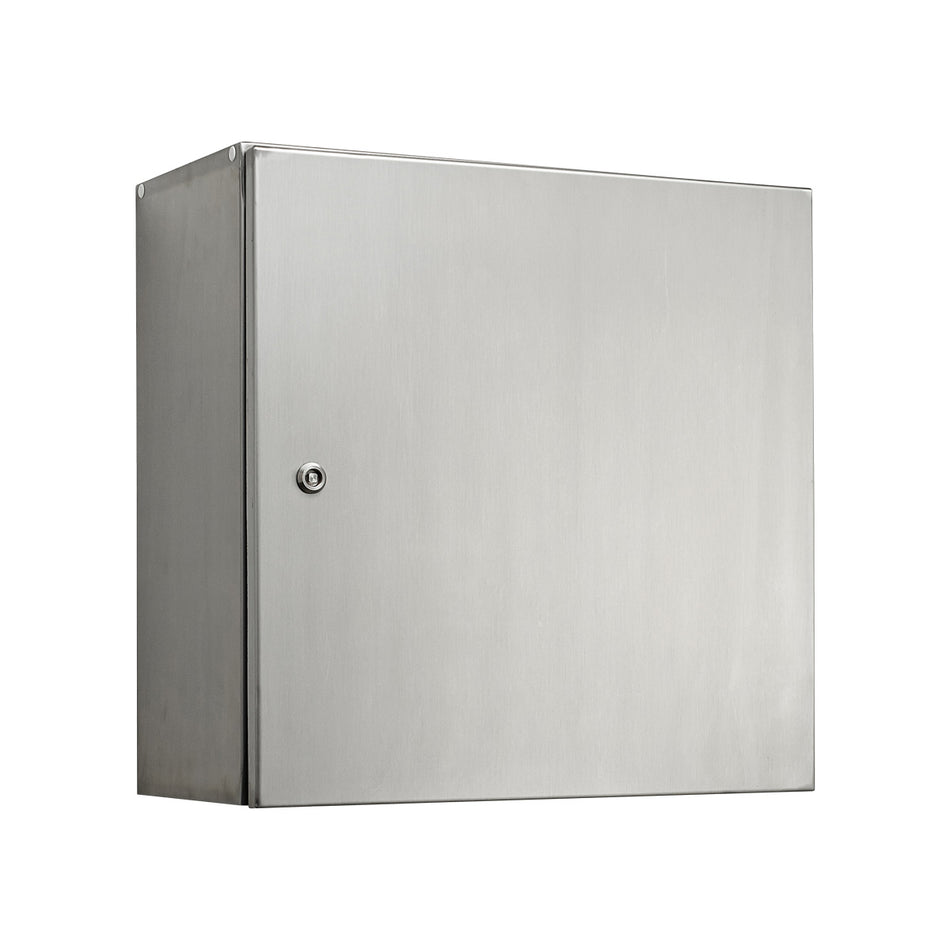 304 Stainless Steel Electrical Enclosure 500H x 500W x 250D IP66 — IP Enclosures