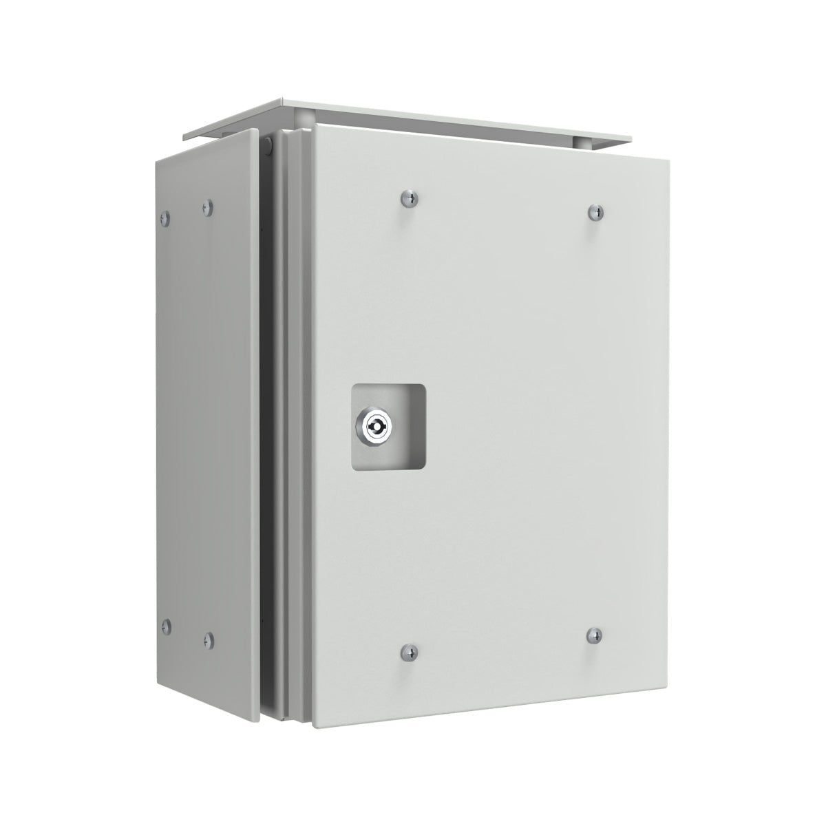 Electrical Enclosure 400H x 300W x 200D IP66 Grey, with Sunshields — IP Enclosures