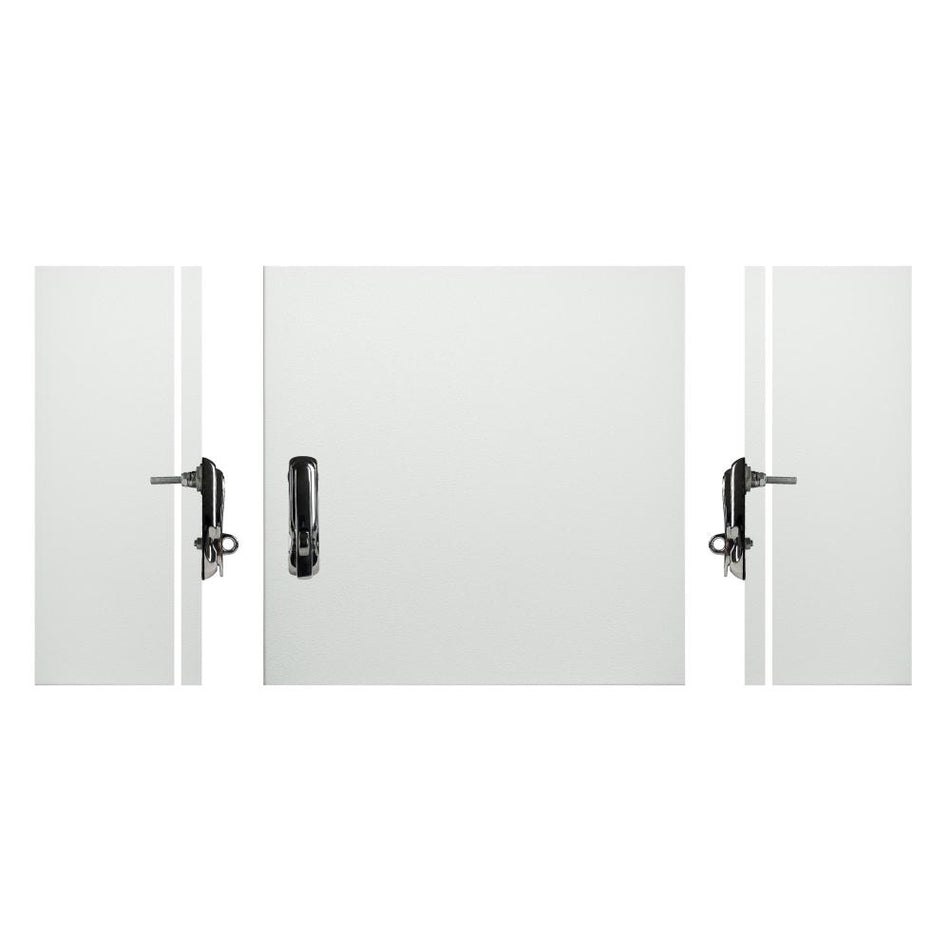 Electrical Enclosure with Padlockable Handle 400H x 400W x 200D IP65 Grey — TRO Assemblies
