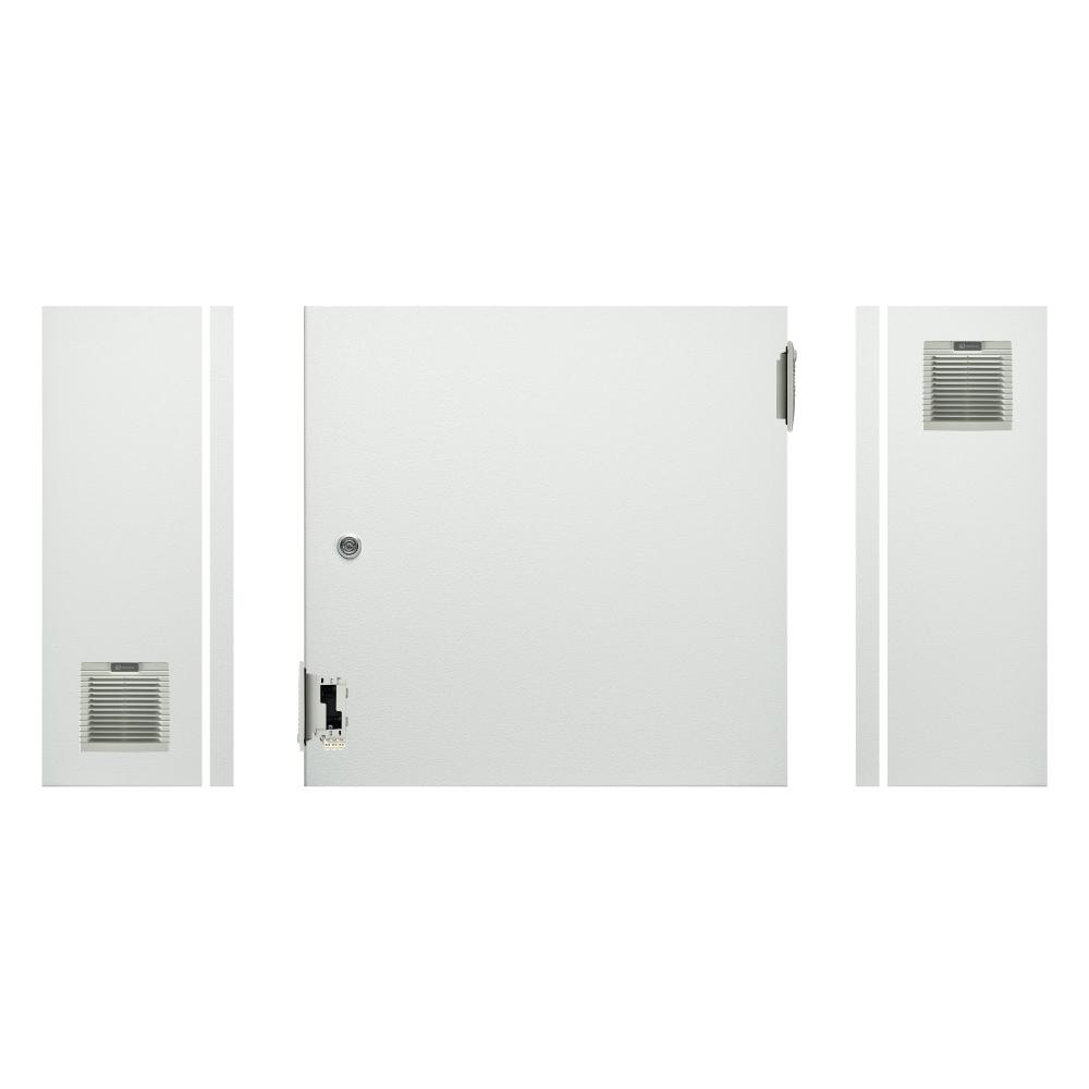 Electrical Enclosure with Fan + Vent 400H x 400W x 200D IP54 Grey — TRO Assemblies