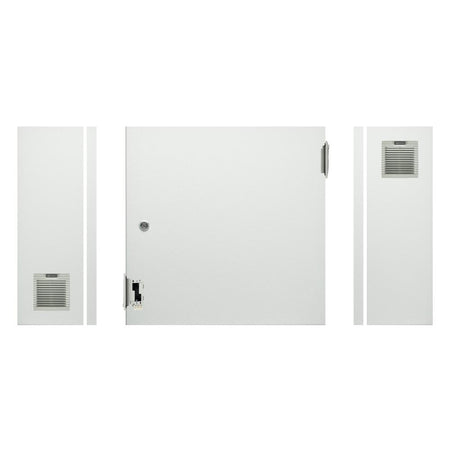 Electrical Enclosure with Fan + Vent 400H x 400W x 200D IP54 Grey — TRO Assemblies