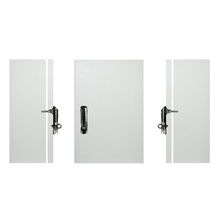 Electrical Enclosure with Padlockable Handle 500H x 300W x 150D IP65 Grey — TRO Assemblies