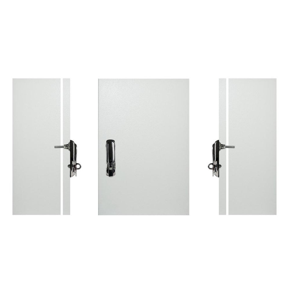 Electrical Enclosure with Padlockable Handle 500H x 300W x 150D IP65 Grey — TRO Assemblies