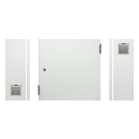 Electrical Enclosure with Vents 500H x 500W x 250D IP54 Grey — TRO Assemblies