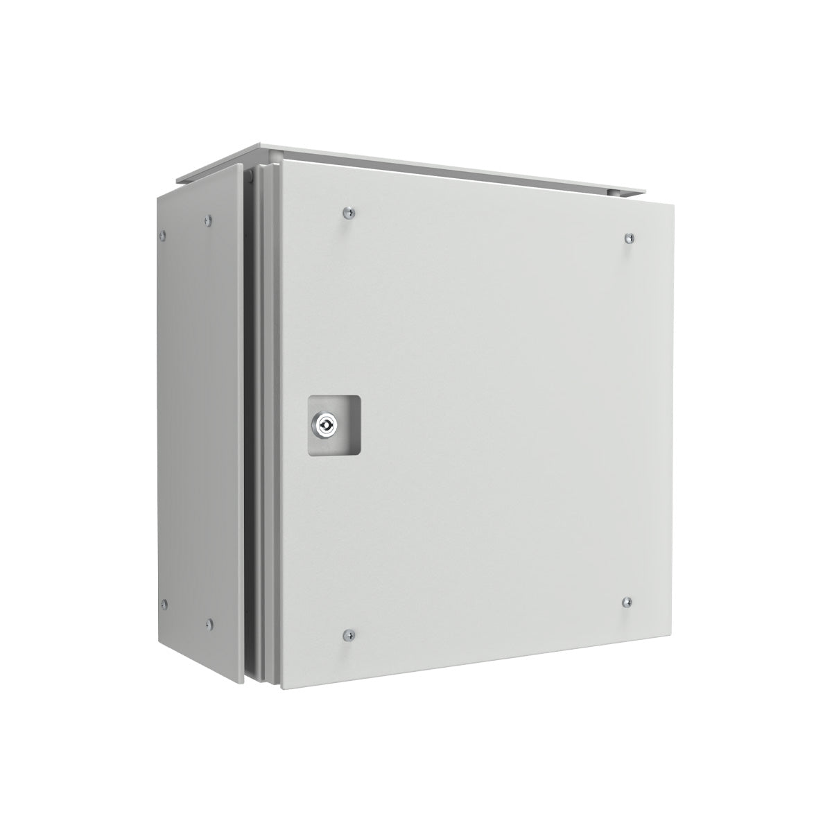 Electrical Enclosure 500H x 500W x 250D IP66 Grey, with Sunshields — IP Enclosures