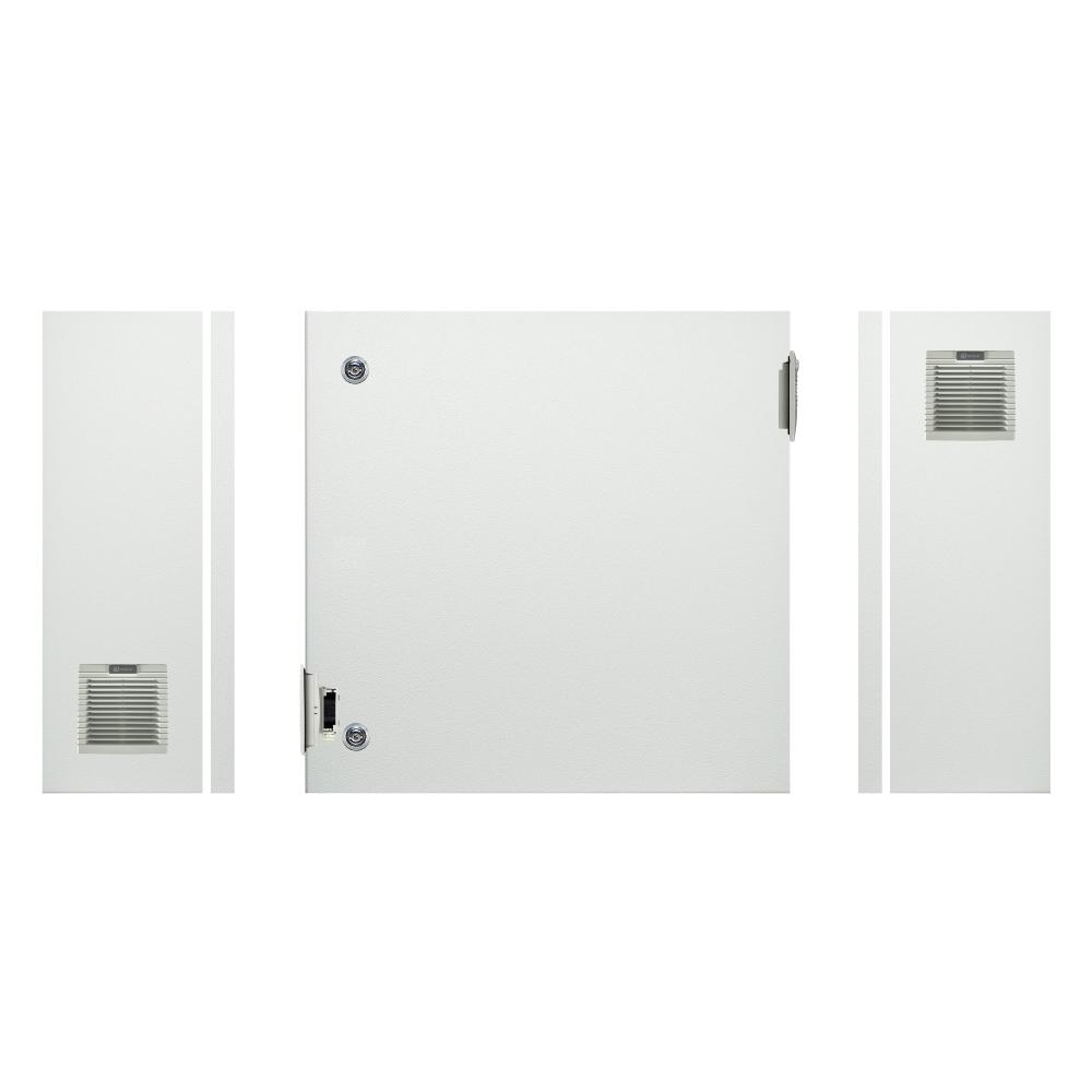 Electrical Enclosure with Fan + Vent 600H x 600W x 300D IP54 Grey — TRO Assemblies