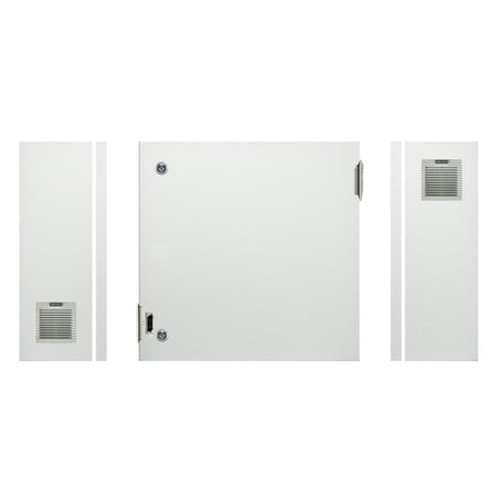 Electrical Enclosure with Fan + Vent 600H x 600W x 300D IP54 Grey — TRO Assemblies