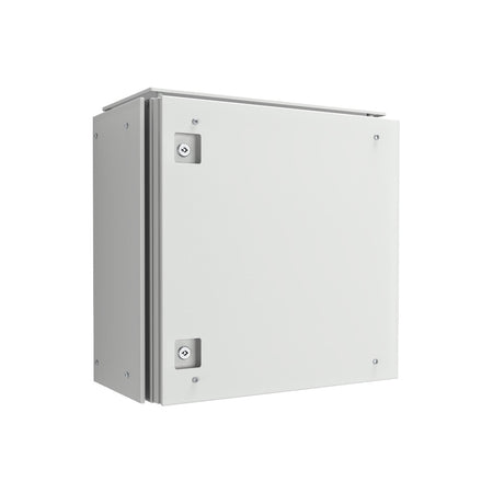 Electrical Enclosure 600H x 600W x 300D IP66 Grey, with Sunshields — IP Enclosures