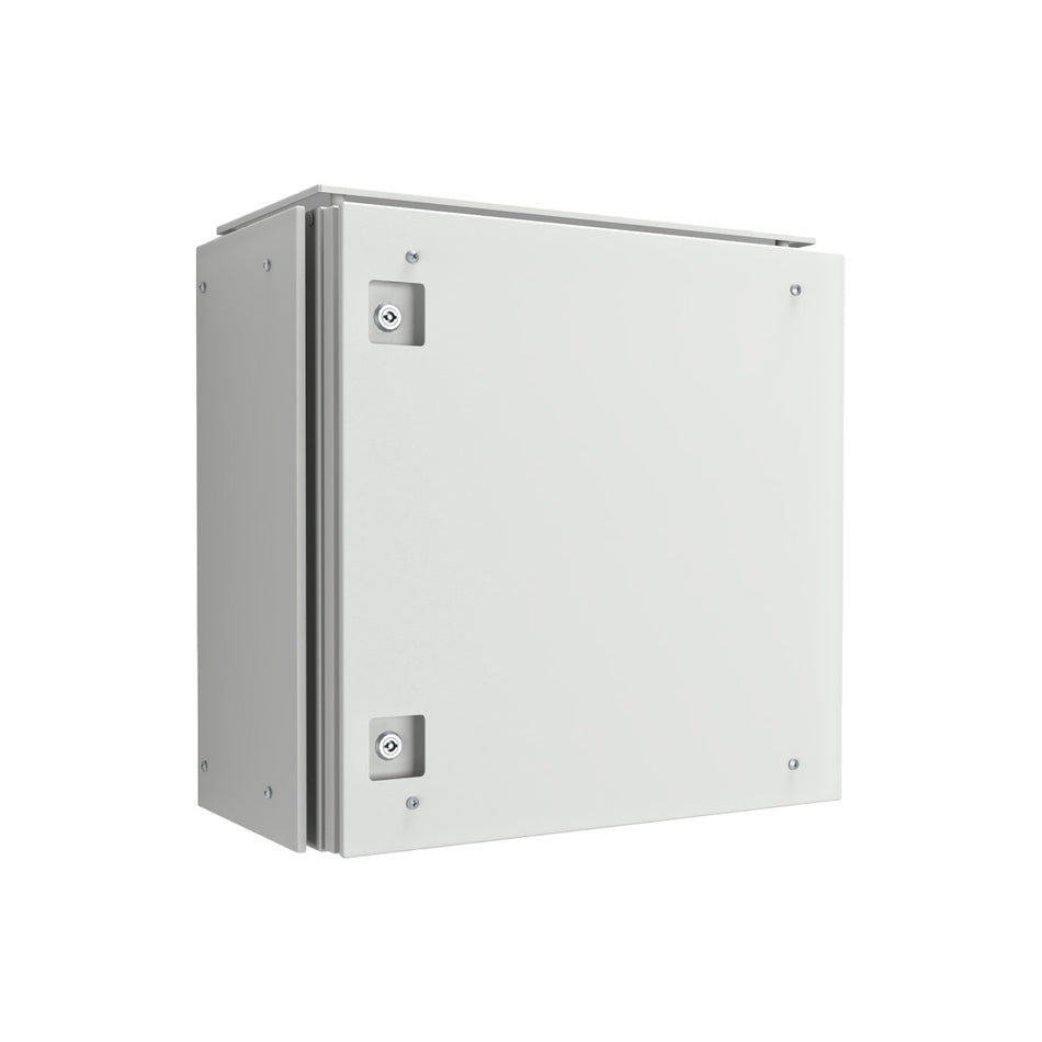 Electrical Enclosure 600H x 600W x 300D IP66 Grey, with Sunshields — IP Enclosures