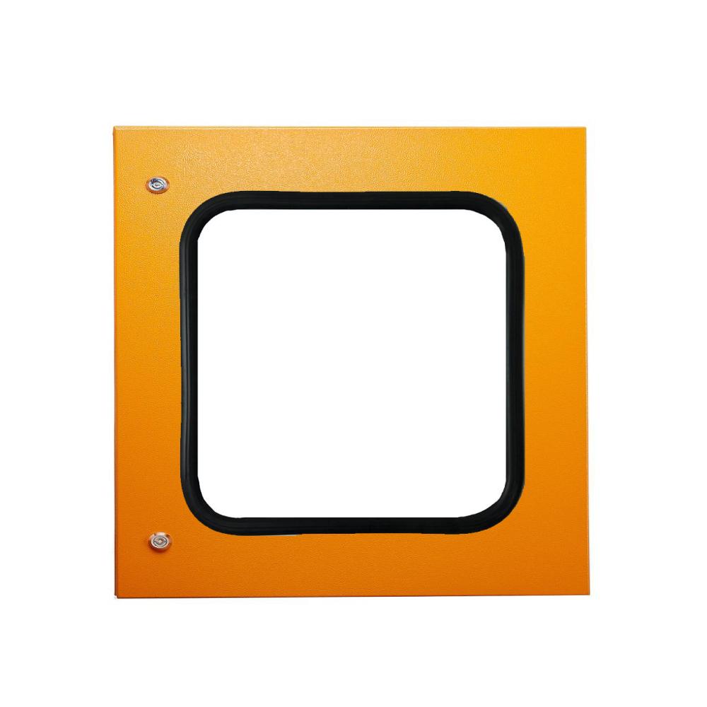Transparent Door 600H x 600W IP66 X15 Orange — IP Enclosures