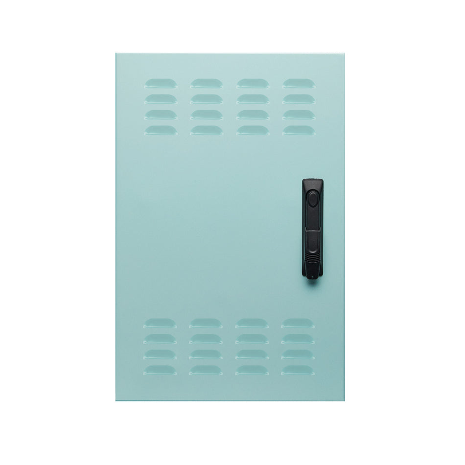 650 x 450 Enclosure Door with Ventilation - T33 Smoke Blue Smooth — IP Enclosures