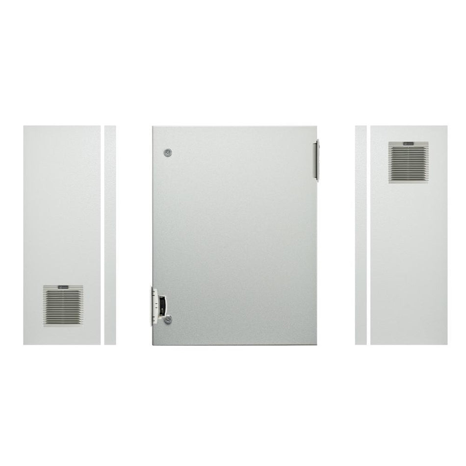 Electrical Enclosure with Fan + Vent 800H x 600W x 200D IP54 Grey — TRO Assemblies