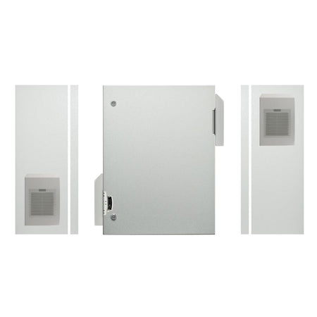 Electrical Enclosure with Fan + Vent + Hoods 800H x 600W x 300D IP55 Grey — TRO Assemblies