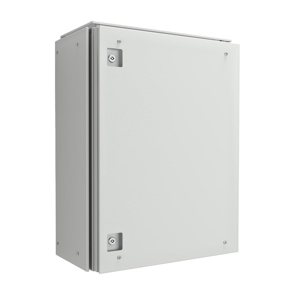 Electrical Enclosure 800H x 600W x 300D IP66 Grey, with Sunshields — IP Enclosures