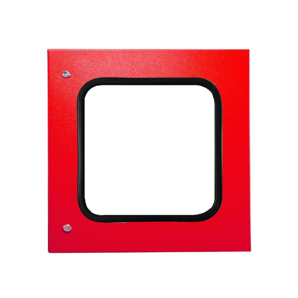 Transparent Door 800H x 800W IP66 Red — IP Enclosures