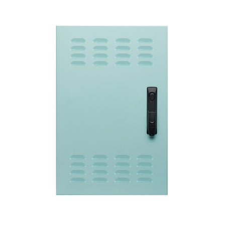 450 x 350 Aluminum Enclosure Door with Ventilation - T33 Smoke Blue Smooth — IP Enclosures