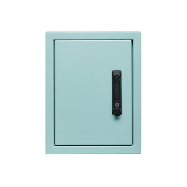 700H x 600W x 325D Field Enclosure Aluminium T33 Smoke Blue, Non Ventilated w/ 12U/RU 19" Rack Profiles — IP Enclosures