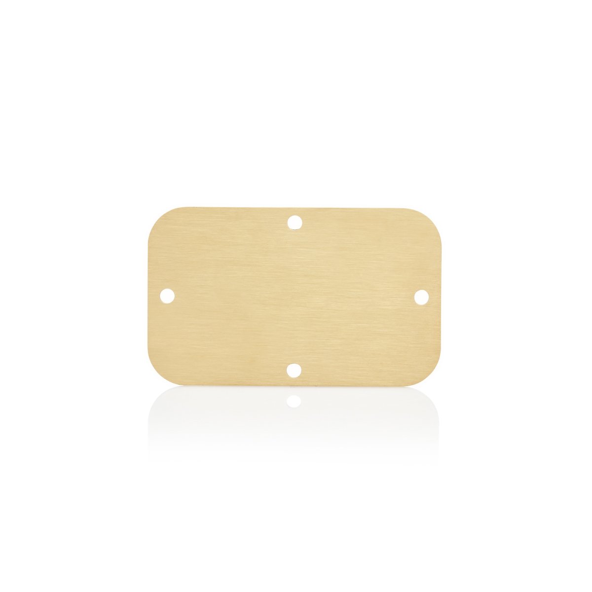 Gland Plate 3mm Brass 110 x 56 — IP Enclosures