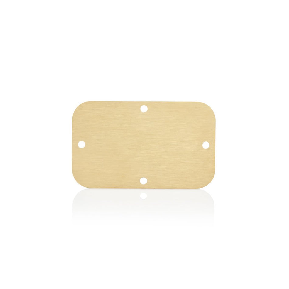 Gland Plate 3mm Brass 110 x 56 — IP Enclosures