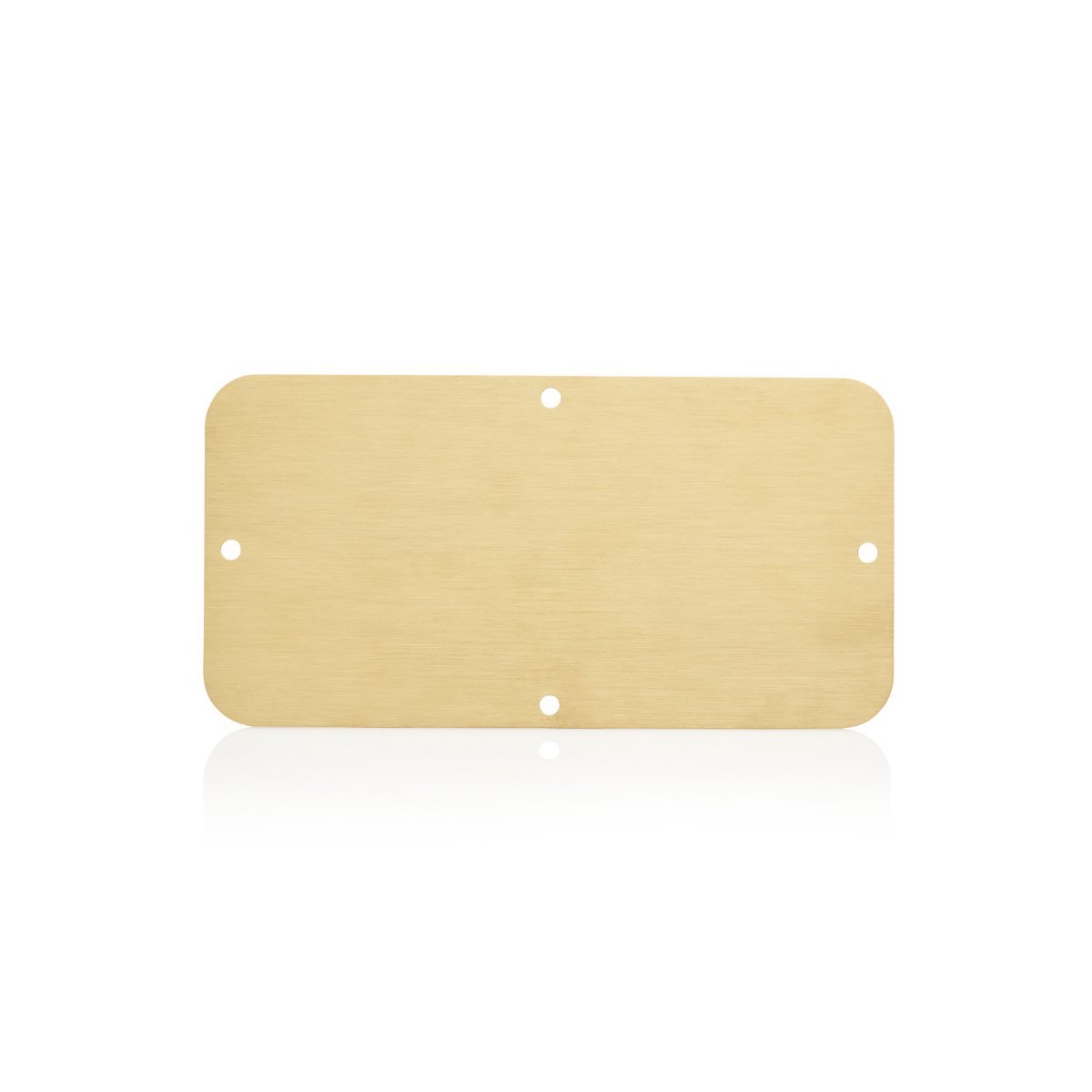 Gland Plate 3mm Brass 214 x 95 — IP Enclosures