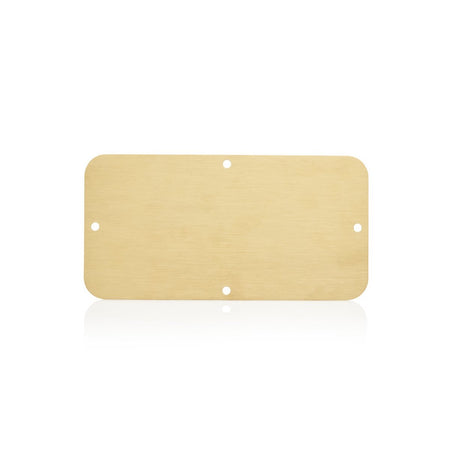 Gland Plate 3mm Brass 214 x 95 — IP Enclosures