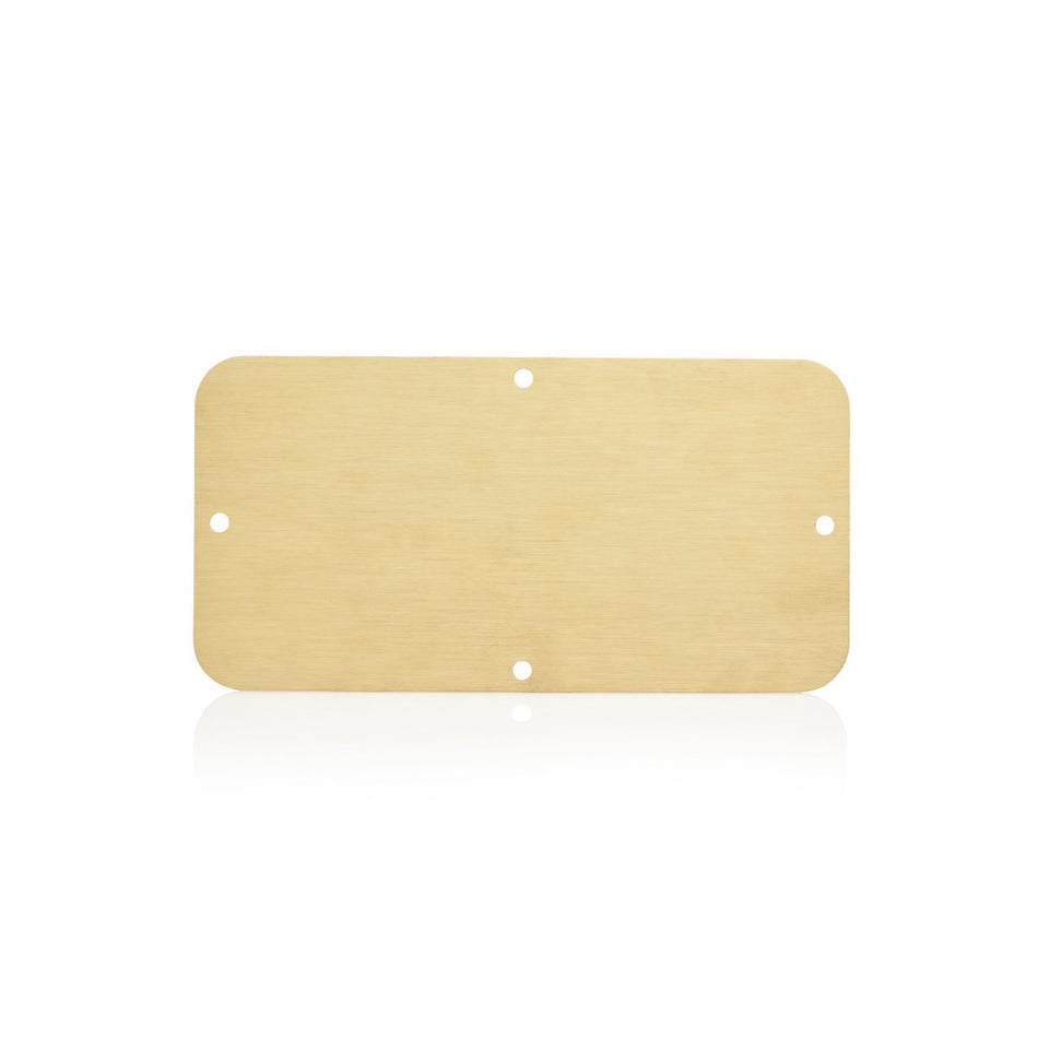 Gland Plate 3mm Brass 214 x 95 — IP Enclosures