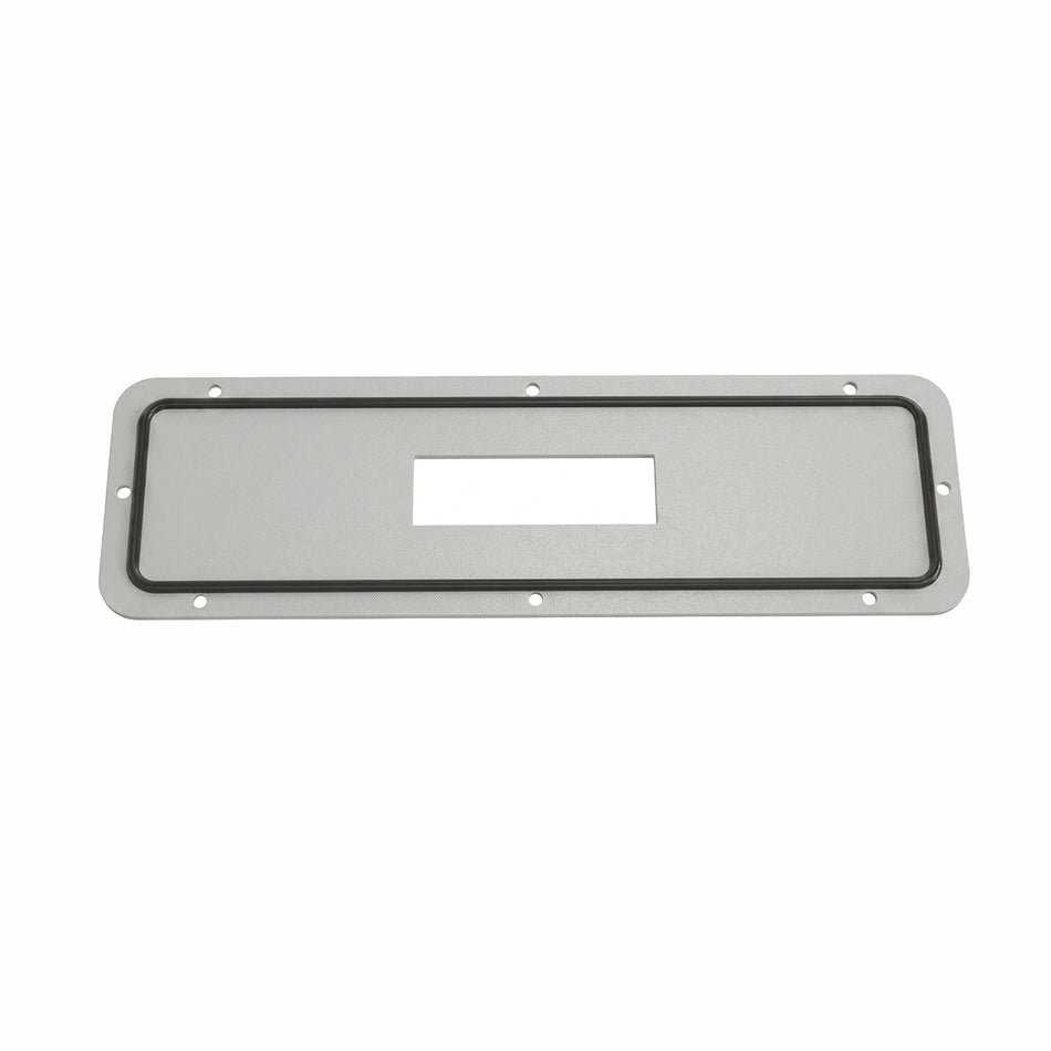 214 x 95 Steel Gland Plate with 36 x 112 Cutout, Powder Coated RAL7035 — IP Enclosures