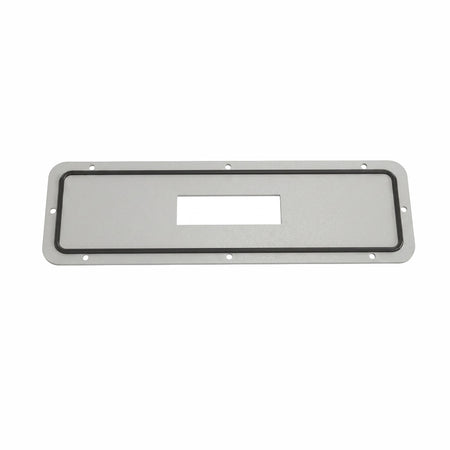 364 X 95 STEEL GLAND PLATE WITH 36 X 112 CUTOUT, POWDER COATED RAL7035 — IP Enclosures