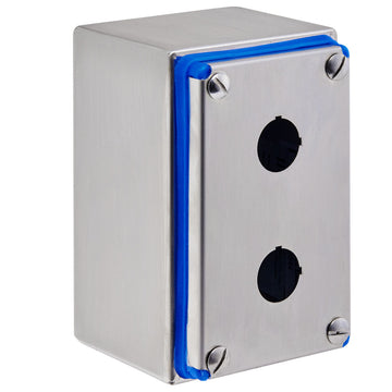 Hygienic Pushbutton Enclosure 2 Hole 304SS IP69K