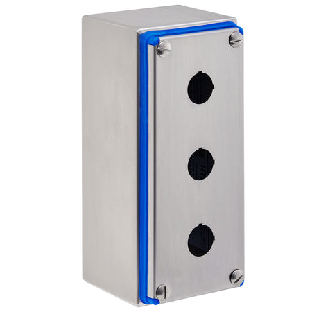 Hygienic Pushbutton Enclosure 3 Hole 304SS IP69K — IP Enclosures