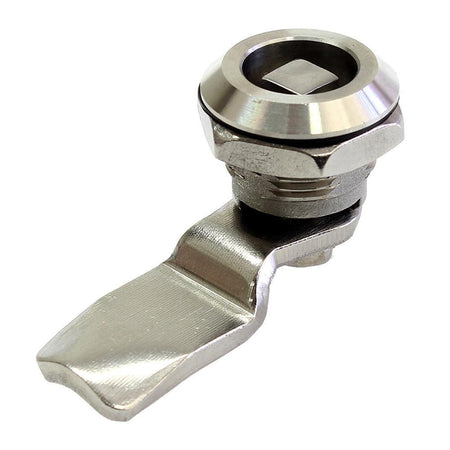 Chrome Quarter Turn 8mm Square Lock for Electrical Enclosures — IP Enclosures