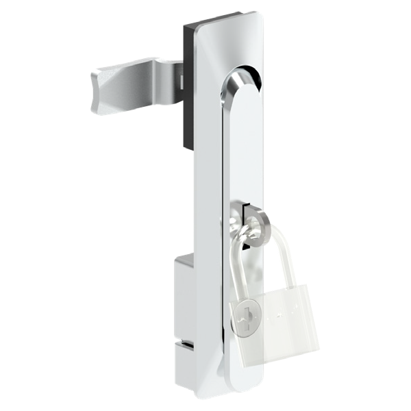 Chrome Swing Handle for Single Point Locking, Key Lockable & Padlockable — IP Enclosures