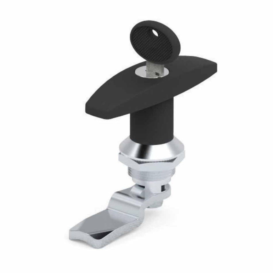 T Handle Keyed, Cast Alloy Coated Black For Electrical Enclosures — IP Enclosures