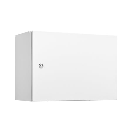 Galvanised Steel Electrical Enclosure 300H x 400W x 200D IP66 - RAL9016 White — IP Enclosures