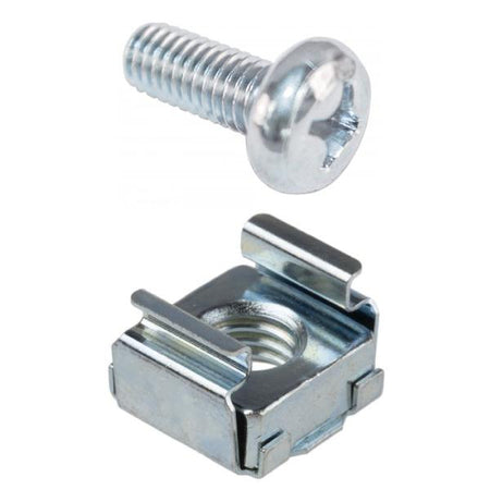 M6 Cage Nut and Screw for 19" Data Racks - Pack of 50 — IP Enclosures