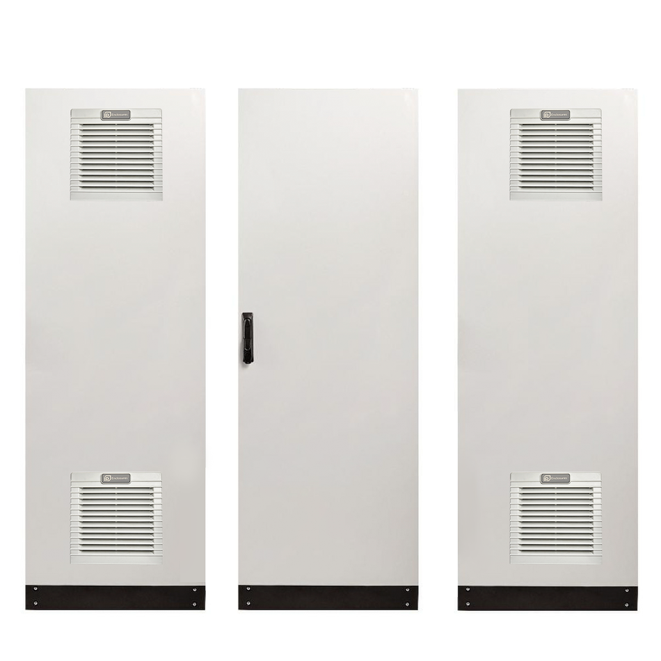 Electrical Cabinet with Vents 2020H x 600W x 600D Grey — TRO Assemblies