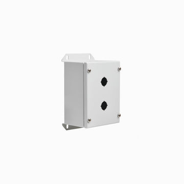 Pushbutton Enclosure 2 Hole, Grey