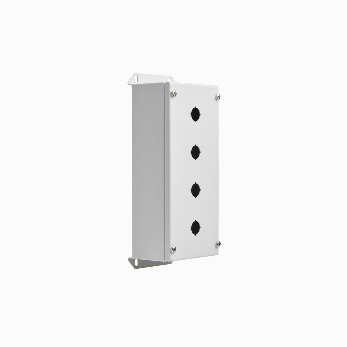 Pushbutton Enclosure 4 Hole, Grey — IP Enclosures