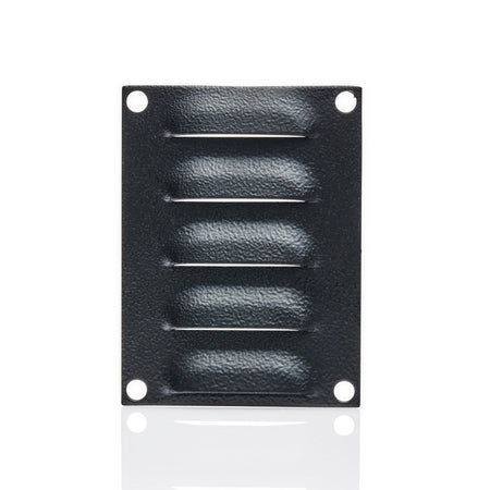 Louvre Vent 100H x 75W Black — IP Enclosures