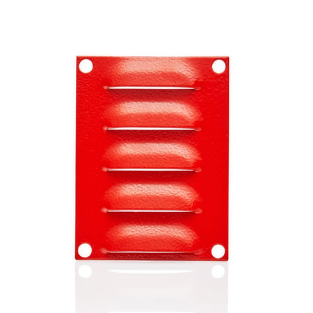 Louvre Vent 100H x 75W Red — IP Enclosures