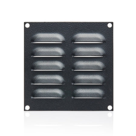 Louvre Vent 130H x 130W Black — IP Enclosures