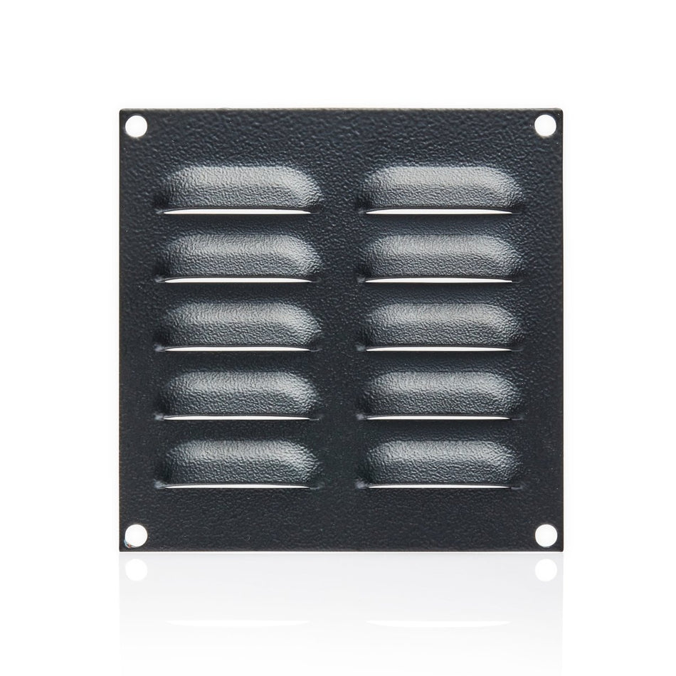 Louvre Vent 130H x 130W Black — IP Enclosures