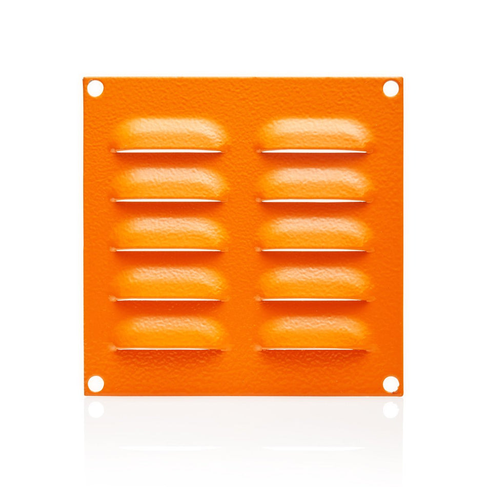 Louvre Vent 130H x 130W Orange — IP Enclosures