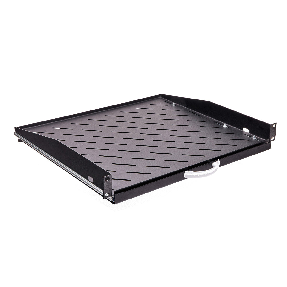 1U/RU Sliding Shelf for Data Racks - 325mm, Black — IP Enclosures
